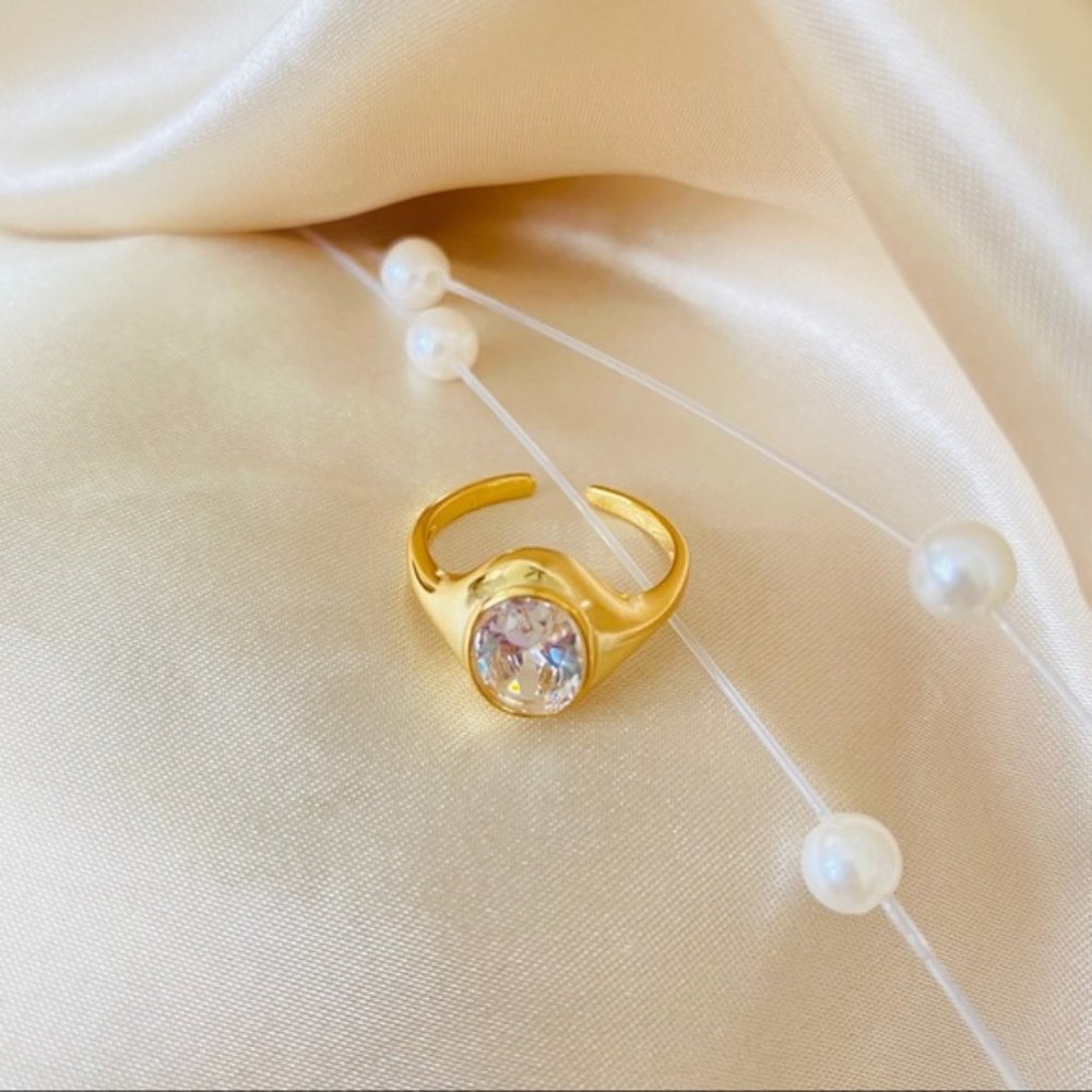 💕Last one 18K Goldplated Stone 925 Ring - Picture 6 of 10